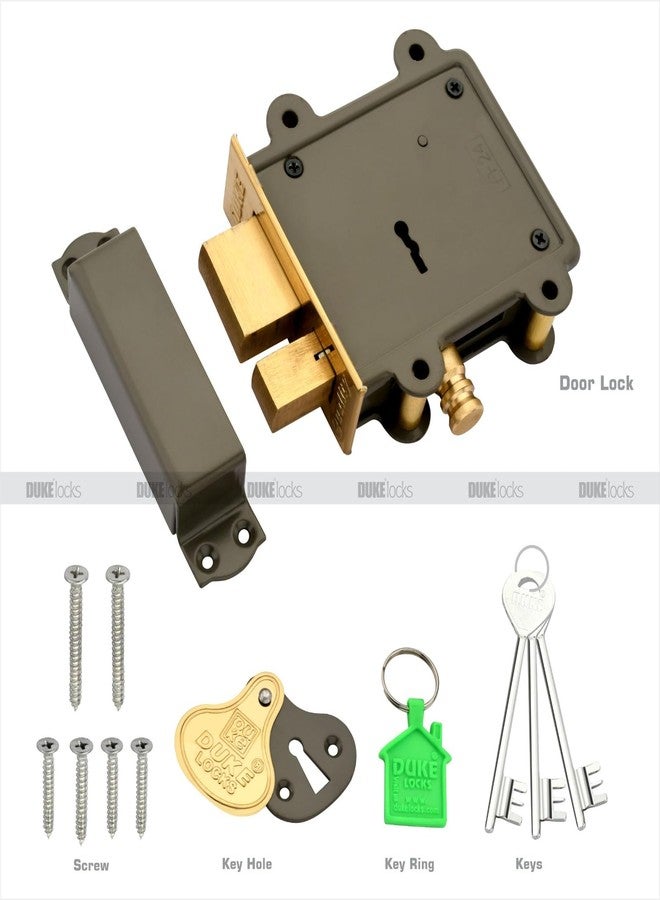 دوق قفل باب رئيسي من دوق كي مع 3 مفاتيح (رمادي، بلمسة نهائية من الكروم) - Image 3